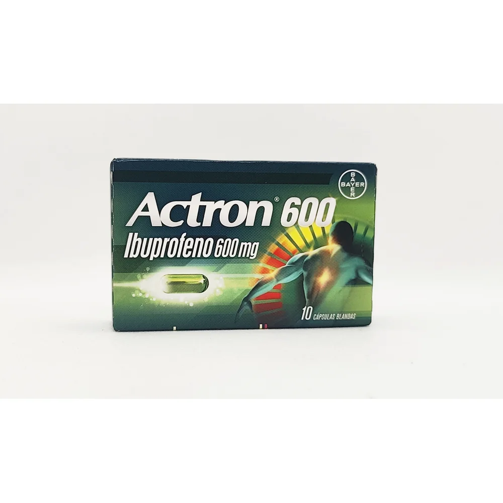 ACTRON 600 MG CJ X 10 CAPS BLANDAS