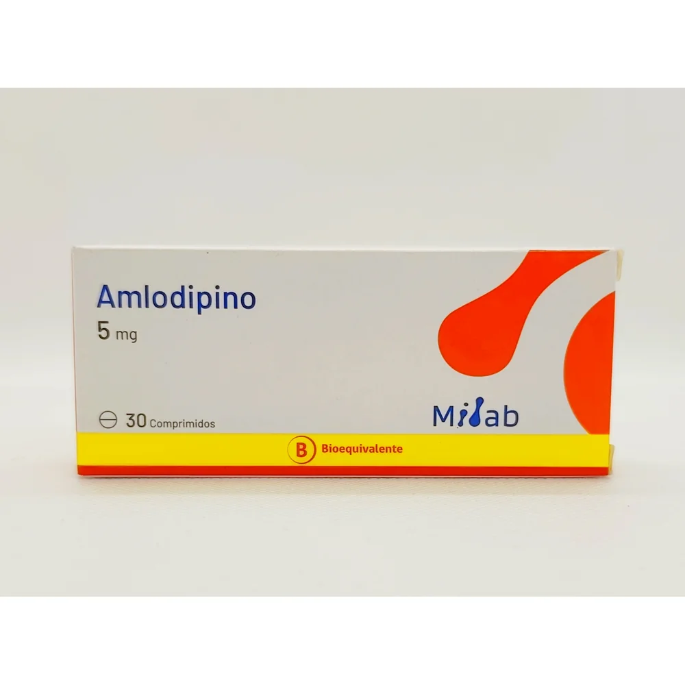 AMLODIPINO 5 MG CJ X 30 COMPRIMIDOS