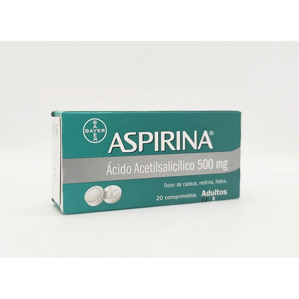 ASPIRINA 500 MG CJ X 20 COMPRIMIDOS
