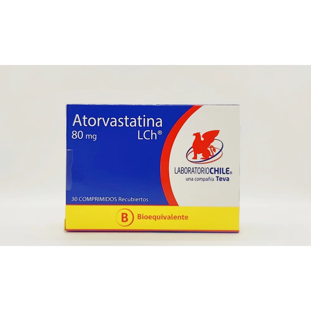 ATORVASTATINA 80 MG CJ X 30 COMP REC