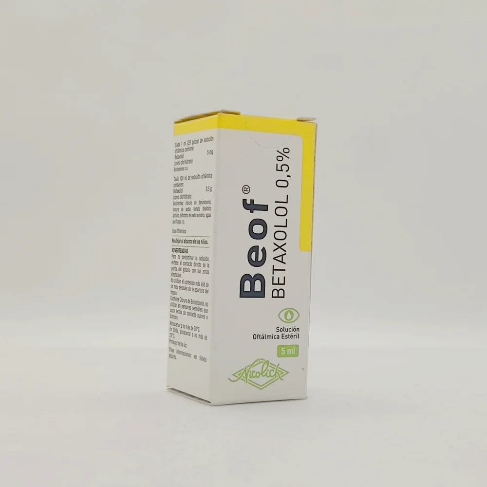 BEOF BETAXOLOL 0.5% SLN OFT X 5 ML.