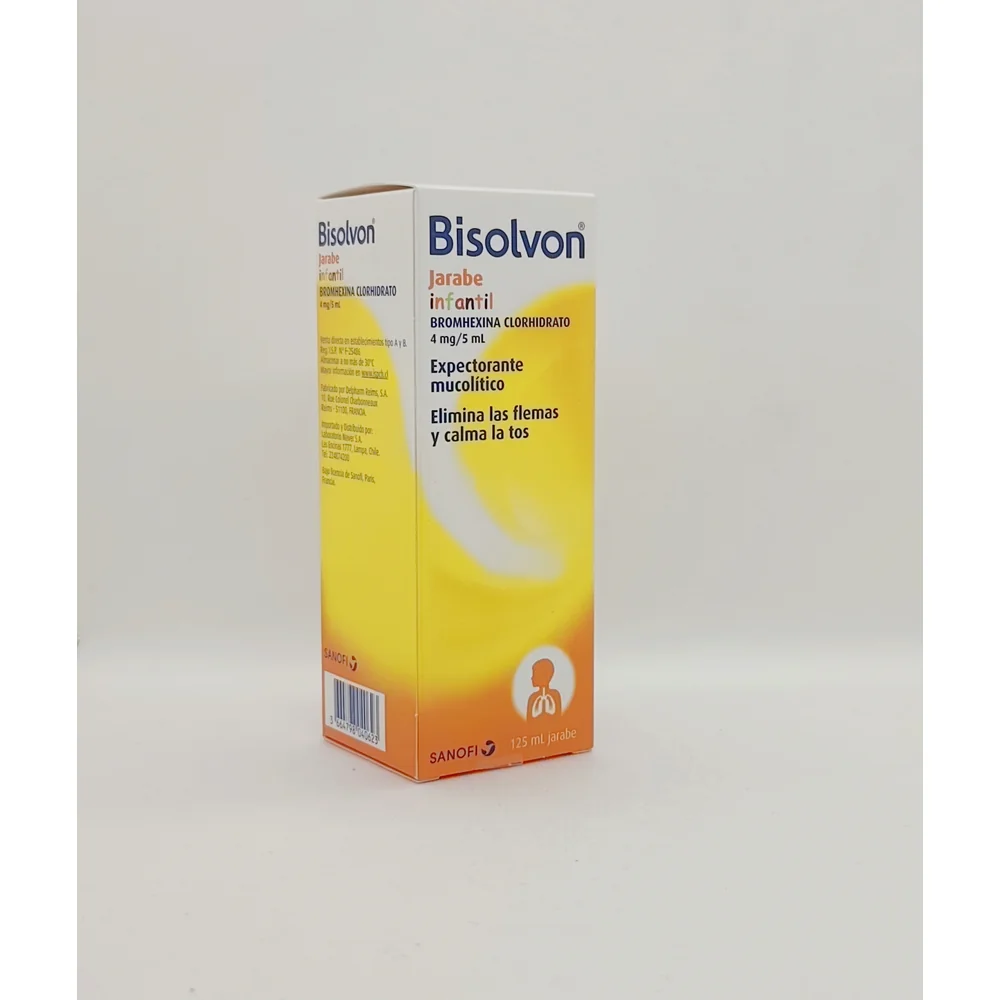 BISOLVON INFANTIL BROMHEXINA CLORHIDRATO 4MG/5ML FCO X 125 ML JARABE