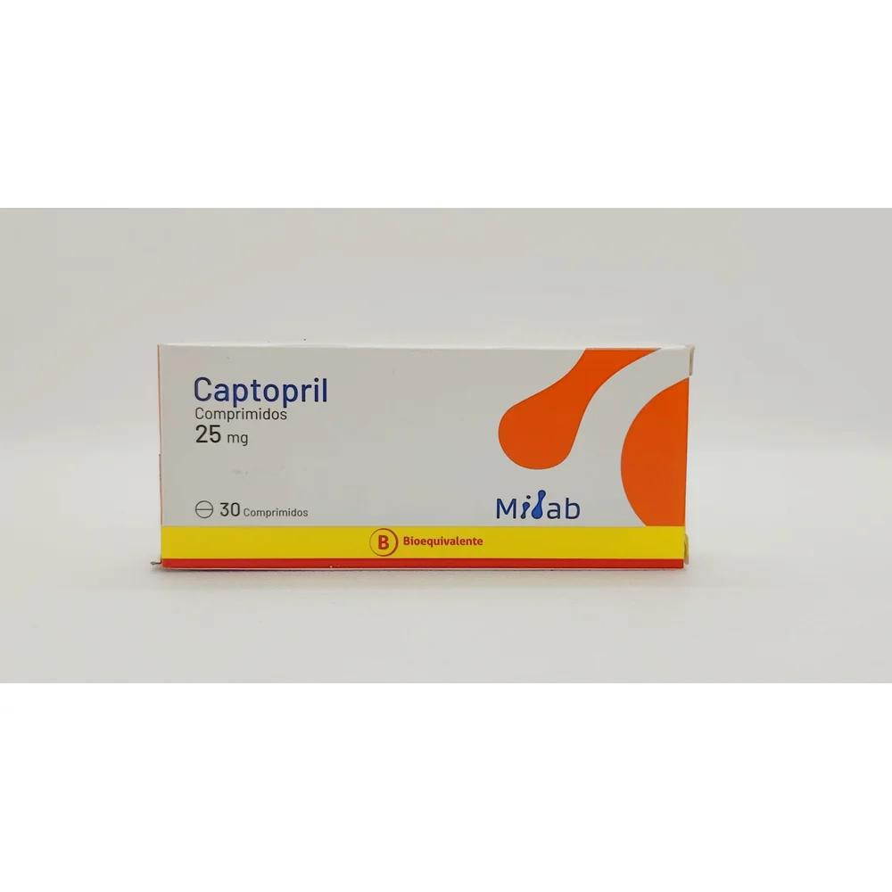 CAPTOPRIL 25 MG CJ X 30 COMP