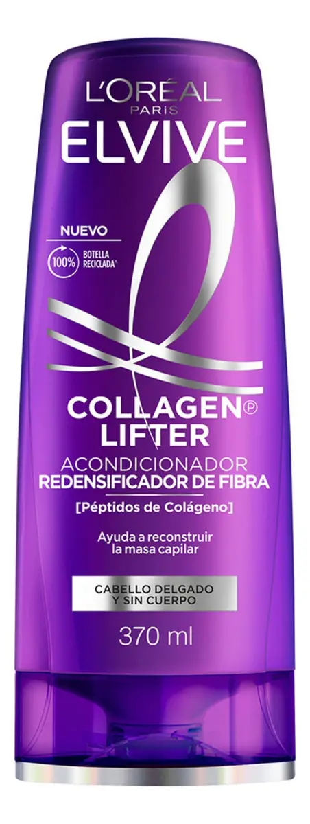 ELVIVE COLLAGEN LIFTER ACONDICIONADOR REDENSIFICADOR FIBRA 370 ML