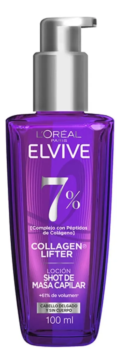 ELVIVE COLLAGEN LIFTER TRATAMIENTO LOCIÓN SHOT DE MASA CAPILAR 100 ML