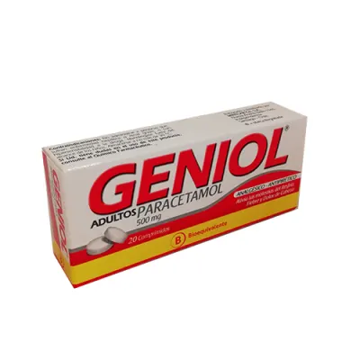 GENIOL 500 MG X 20 COMPRIMIDOS (PARACETAMOL)