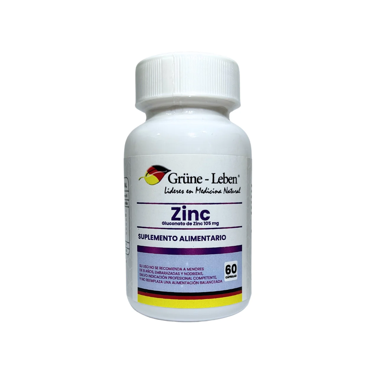 GLUCONATO DE ZINC 105MG 60 CAP. GL