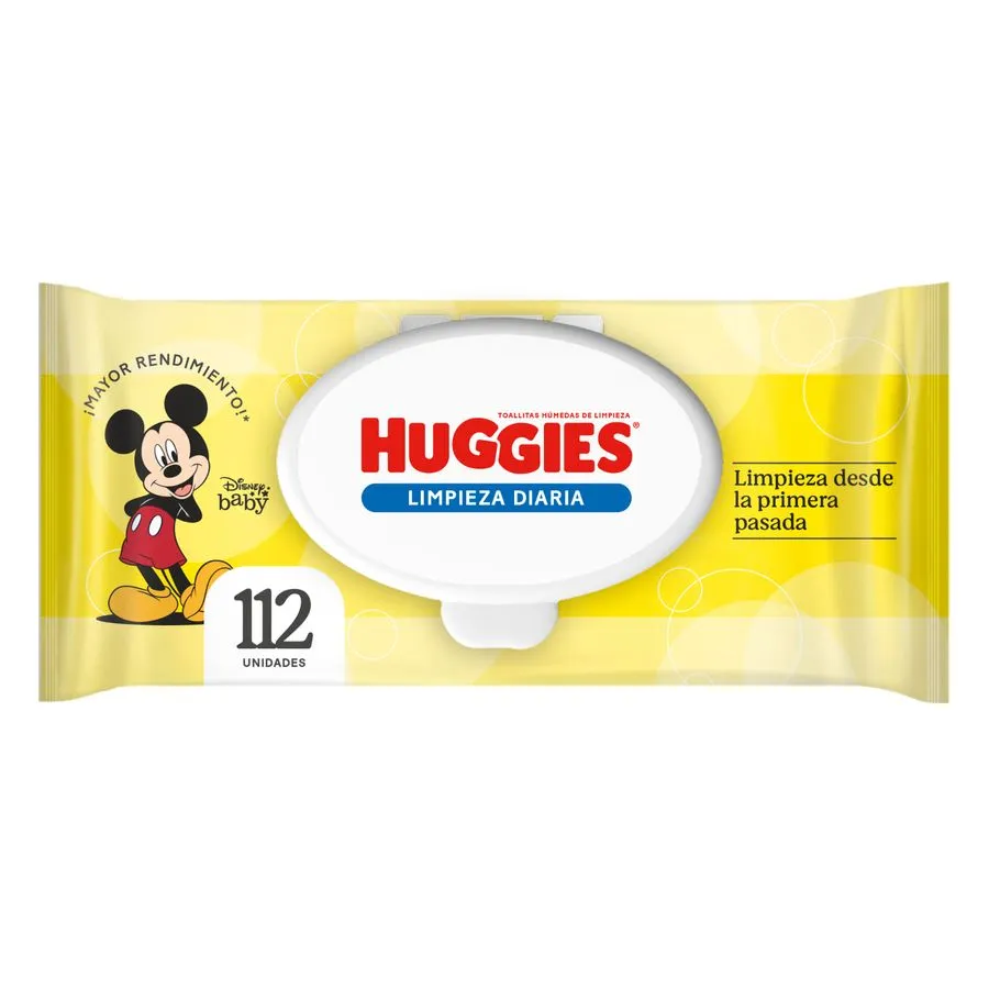 HUGGIES TOALLA HUMEDA LIMPIEZA DIARIA X 112