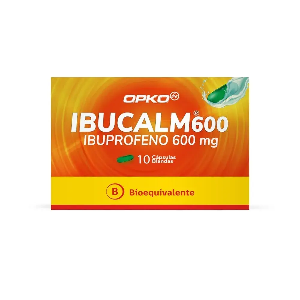 IBUCALM IBUPROFENO 600 MG CJ X 10 CAPS BLANDAS