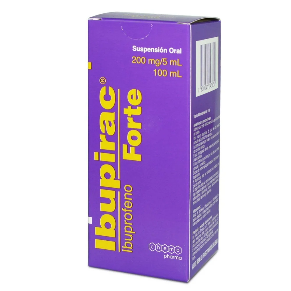 IBUPIRAC FORTE IBUPROFENO 200MG/5ML SUSP X 100ML