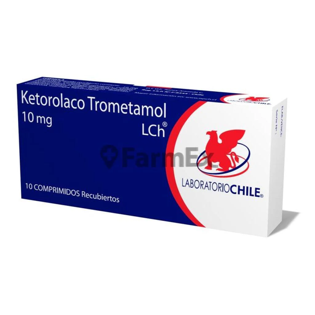 KETOROLACO TROMETAMOL 10MG X 10 COMP