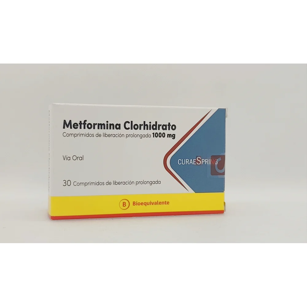 METFORMINA 1000MG CJ X 30 COMPRIMIDOS