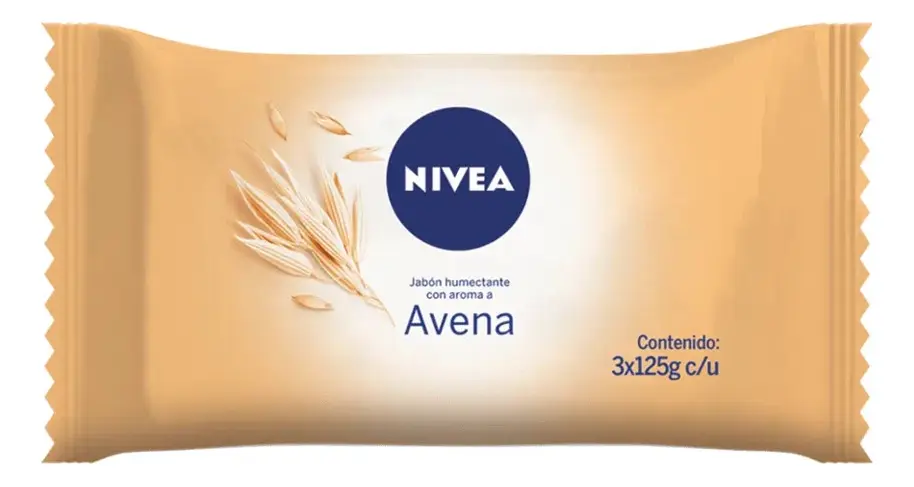 NIVEA AVENA JABON BARRA 125 GRS X 3 UNID