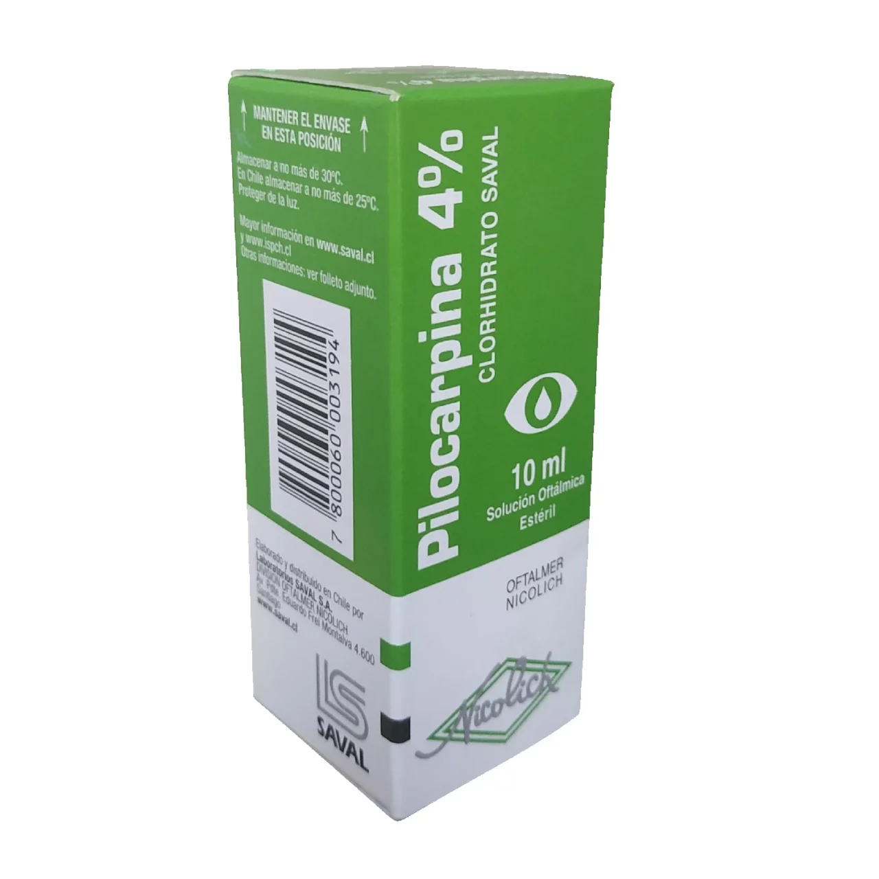 PILOCARPINA SOL OFT 4% 10 ML