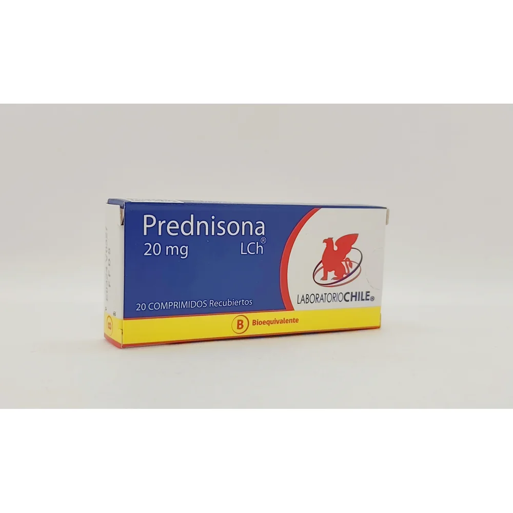 PREDNISONA 20MG CJ X 20 COMP RECUBIERTOS