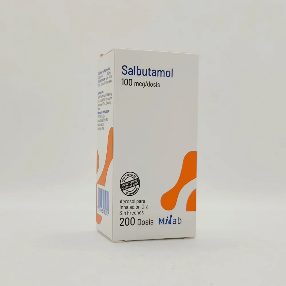 SALBUTAMOL 100MCG INHALADOR X 200 DOSIS