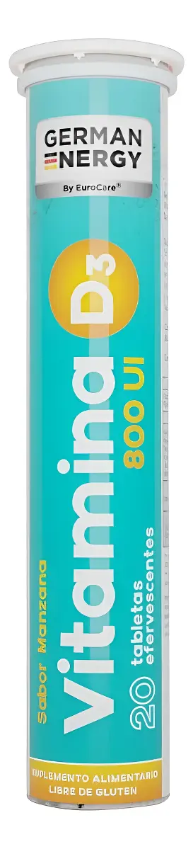 VITAMINA D3 EFERV, 20TABLETAS GERMAN ENERGY