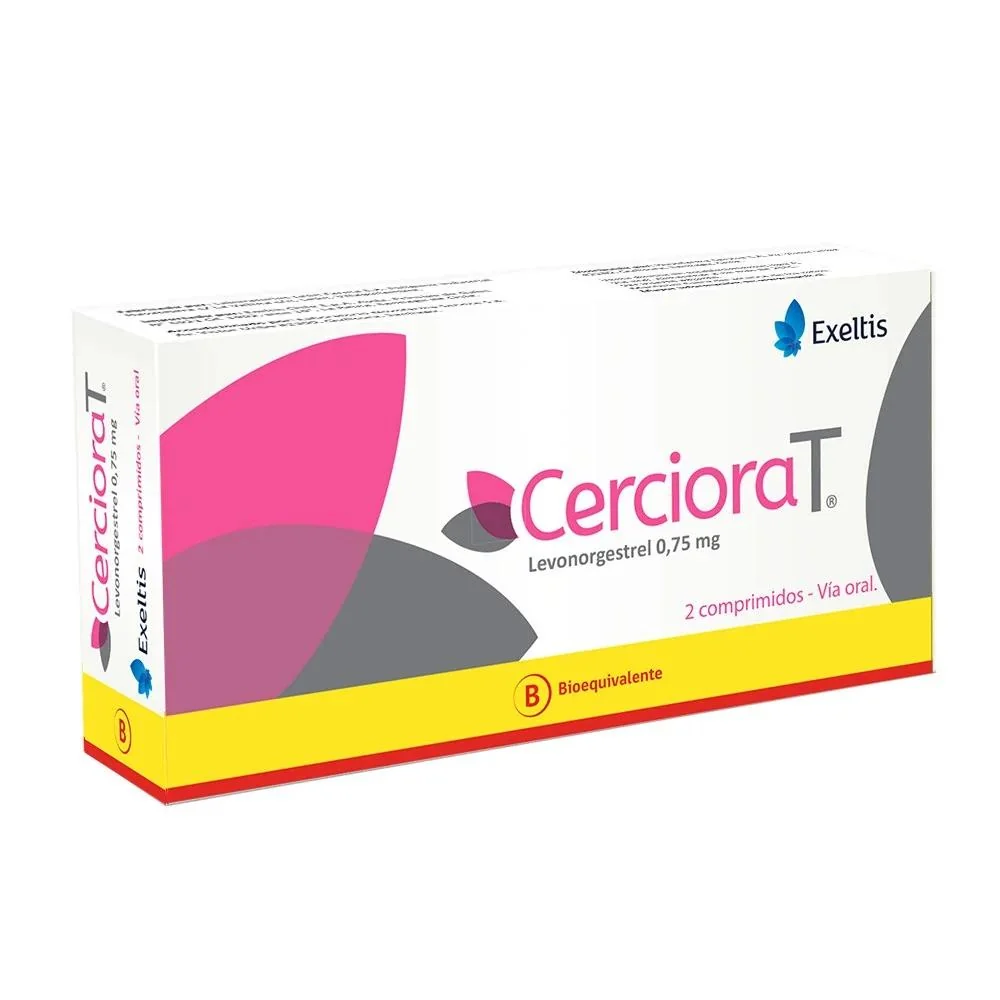 CERCIORAT 0,75 MG X 2 COMPRIMIDOS (LEVONORGESTREL)