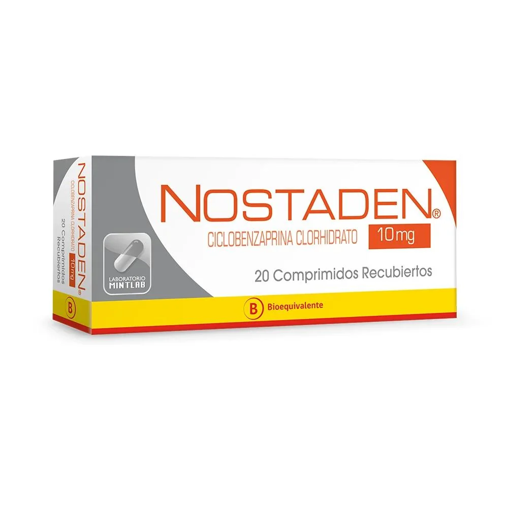 NOSTADEN 10 MG X 20 COMP RECUBIERTOS (CICLOBENZAPRINA)